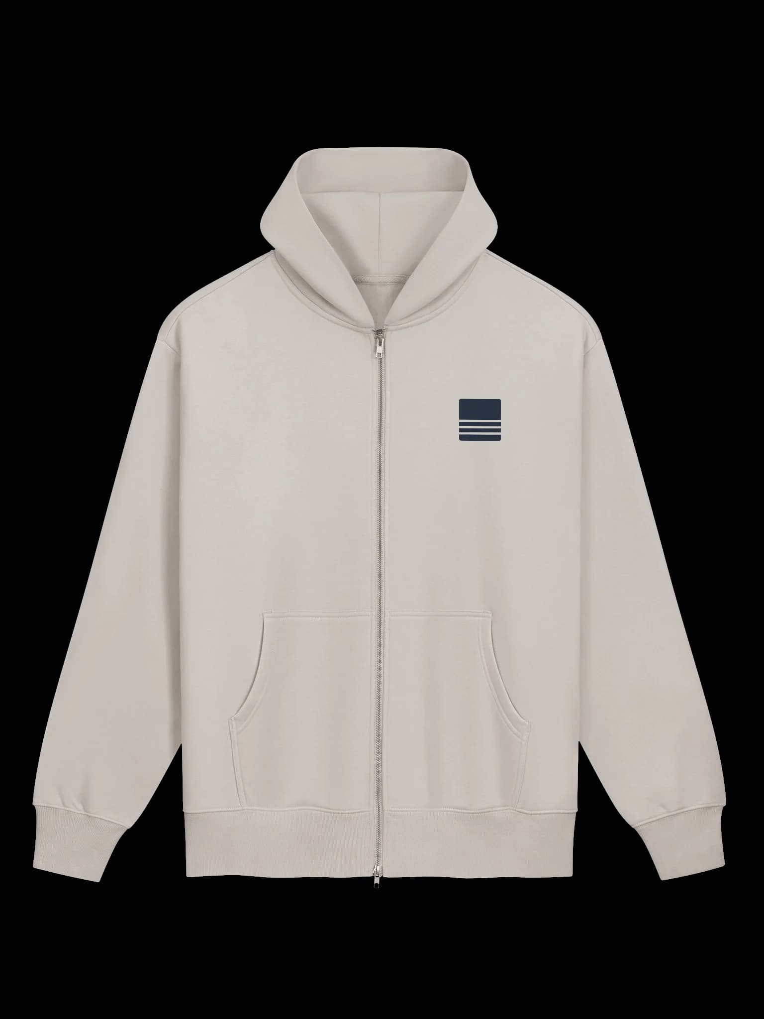 Dark Logo Zip Hoodie